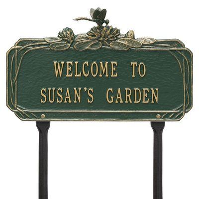 Dragonfly Garden Green Dedication Plaque